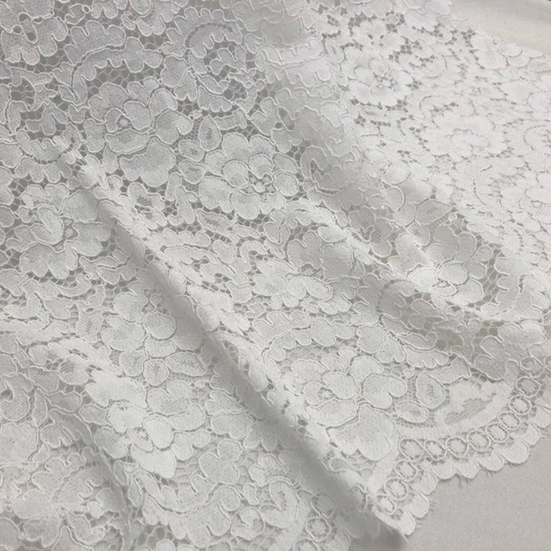 Scallop Edge Wave Lace Fabric for Women's Wear Wholesale Supplier 18